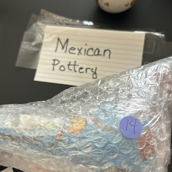 Tonala Mexican Ceramic Bird Figurine Folk Art Vibrant Colors Hand-Painted - Picture 7 of 7